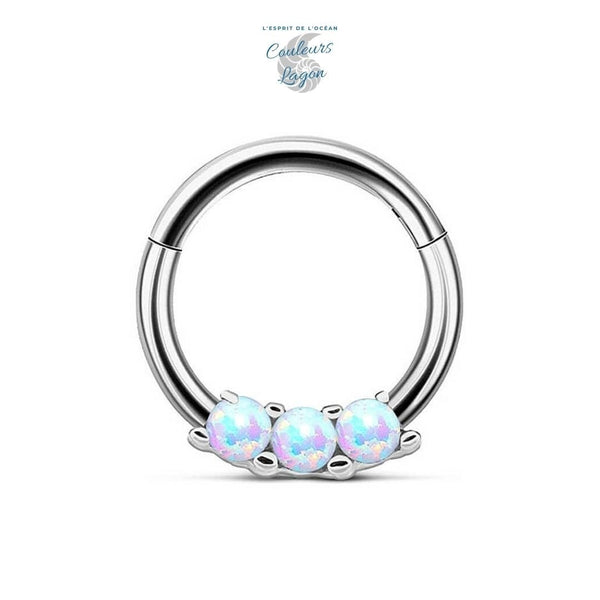 Anneau de nez boucle d'oreille Piercing Opal - Couleurs Lagon