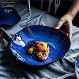Assiette à salade en céramique BLEU LAGON - Couleurs Lagon - çà donne envie