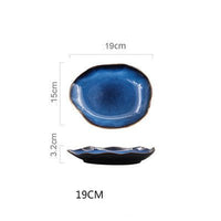 Assiette à salade en céramique BLEU LAGON - Couleurs Lagon - 19cm