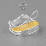 Bague Vagues Esprit Océan - Couleurs Lagon