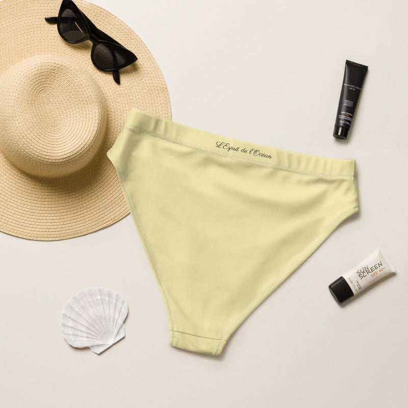 Bas de maillot de bain éco-responsable taille haute Couleurs Lagon BANANA - Couleurs Lagon