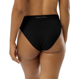 Bas de maillot de bain éco-responsable taille haute Couleurs Lagon BLACK - Couleurs Lagon