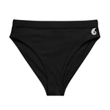 Bas de maillot de bain éco-responsable taille haute Couleurs Lagon BLACK - Couleurs Lagon