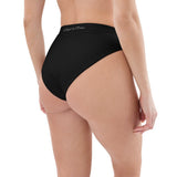 Bas de maillot de bain éco-responsable taille haute Couleurs Lagon BLACK - Couleurs Lagon