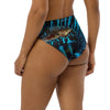 Bas de maillot de bain éco-responsable taille haute Couleurs Lagon BLEU BENITIER - Couleurs Lagon