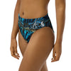 Bas de maillot de bain éco-responsable taille haute Couleurs Lagon BLEU BENITIER - Couleurs Lagon
