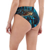 Bas de maillot de bain éco-responsable taille haute Couleurs Lagon BLEU BENITIER - Couleurs Lagon