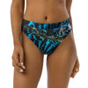 Bas de maillot de bain éco-responsable taille haute Couleurs Lagon BLEU BENITIER - Couleurs Lagon
