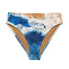 Bas de maillot de bain éco-responsable taille haute Couleurs Lagon BLEU OCEAN - Couleurs Lagon