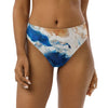 Bas de maillot de bain éco-responsable taille haute Couleurs Lagon BLEU OCEAN - Couleurs Lagon