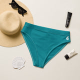 Bas de maillot de bain éco-responsable taille haute Couleurs Lagon BLUE - Couleurs Lagon
