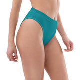 Bas de maillot de bain éco-responsable taille haute Couleurs Lagon BLUE - Couleurs Lagon