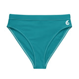 Bas de maillot de bain éco-responsable taille haute Couleurs Lagon BLUE - Couleurs Lagon