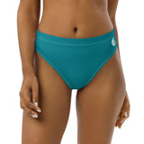 Bas de maillot de bain éco-responsable taille haute Couleurs Lagon BLUE - Couleurs Lagon