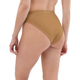 Culotte bain chocolat taille haute doublée — côté Couleurs Lagon