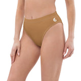 Bas bikini chocolat taille haute vue arrière — Couleurs Lagon