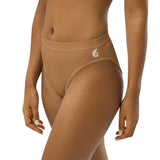 Bas bikini chocolat résistant chlore UPF50+ — avant Couleurs Lagon Pacifique