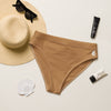 Bas de maillot de bain éco-responsable taille haute Couleurs Lagon CHOCOLAT - Couleurs Lagon