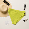 Bas de maillot de bain éco-responsable taille haute Couleurs Lagon CITRON - Couleurs Lagon