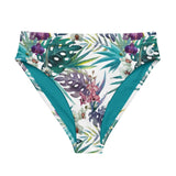 Bas bikini éco recyclé floral 2 gainant — avant Couleurs Lagon Nouméa