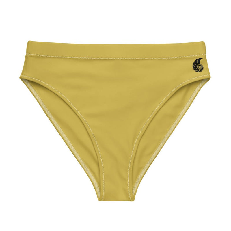 Bas de maillot de bain éco-responsable taille haute Couleurs Lagon GOLD - Couleurs Lagon