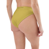 Bas de bikini taille haute gold — vue profil Couleurs Lagon Nouvelle-Calédonie