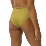 Bas de bikini gold recyclé coupe gainante — côté Couleurs Lagon