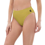Bas bikini gold taille haute vue arrière — Couleurs Lagon