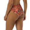 Bas de maillot de bain éco-responsable taille haute Couleurs Lagon GORGONES ROUGE - Couleurs Lagon