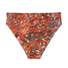 Bas de maillot de bain éco-responsable taille haute Couleurs Lagon GORGONES ROUGE - Couleurs Lagon