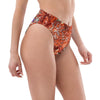 Bas de maillot de bain éco-responsable taille haute Couleurs Lagon GORGONES ROUGE - Couleurs Lagon