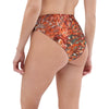Bas de maillot de bain éco-responsable taille haute Couleurs Lagon GORGONES ROUGE - Couleurs Lagon
