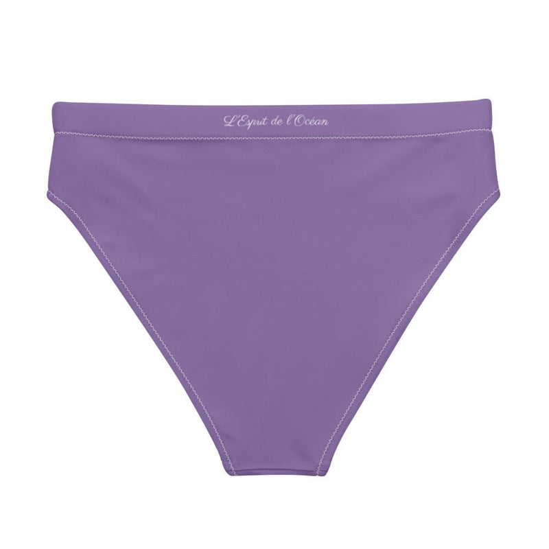 Bas de maillot de bain éco-responsable taille haute Couleurs Lagon LAVENDER - Couleurs Lagon