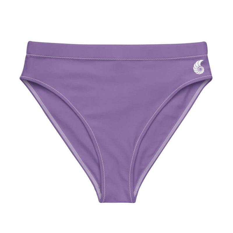 Bas de maillot de bain éco-responsable taille haute Couleurs Lagon LAVENDER - Couleurs Lagon