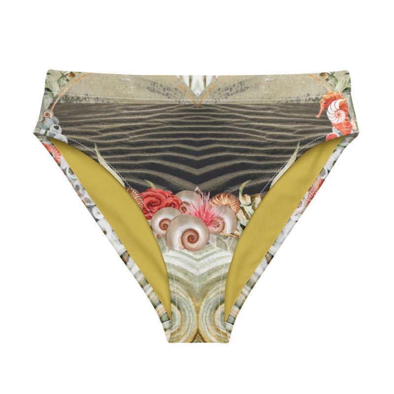 Bas de maillot de bain éco-responsable taille haute Couleurs Lagon MARINE 2 - Couleurs Lagon