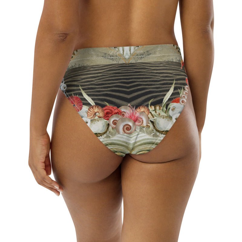 Bas de maillot de bain éco-responsable taille haute Couleurs Lagon MARINE 2 - Couleurs Lagon