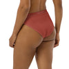 Bas de maillot de bain éco-responsable taille haute Couleurs Lagon ROUGE - Couleurs Lagon