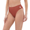 Bas de maillot de bain éco-responsable taille haute Couleurs Lagon ROUGE - Couleurs Lagon