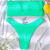 Bikini 2 pièces Brésilien Bandeau Tangua COULEURS PRAIRIE - Couleurs Lagon