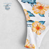 Bikini Push-Up Tangua Brésilien ORANGE FLORAL - Couleurs Lagon