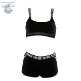 Bikini Sport Rashguard Brésilien SAVAGE - Couleurs Lagon
