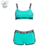 Bikini Sport Rashguard Brésilien SAVAGE - Couleurs Lagon