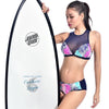 Bikini Surf Rashguard 2 pieces PATCHWORK Floral - Couleurs Lagon