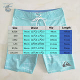 Boardshort Surf Quicksilver QuickDry Blanc Turquoise - Couleurs Lagon