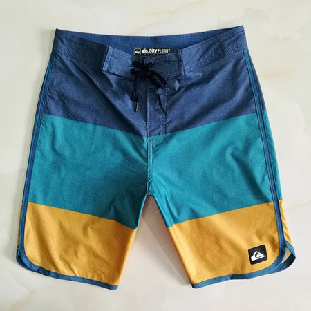 avant bleu - Boardshort Surf Quicksilver QuickDry Bleu Gris - Couleurs Lagon