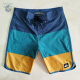 avant bleu - Boardshort Surf Quicksilver QuickDry Bleu Gris - Couleurs Lagon