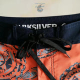 Boardshort homme QuickDry extensible 4D orange — Couleurs Lagon Nouméa