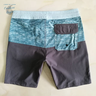 Boardshort Surf Quicksilver QuickDry Grande Taille gris bleu - Couleurs Lagon