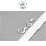 Boucles d'oreilles en Argent S925 Algue Marine Concises et Lisses - Couleurs Lagon