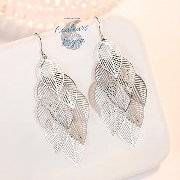 Boucles d'oreilles argent femme 925 gros plan - Couleurs Lagon